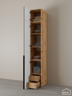 Шкаф с антресолью Linnea MHR-1A-4 2450х400х510 (ДВ-М 11.1.25) в Нытве - nytva.ok-mebel.com | фото 5