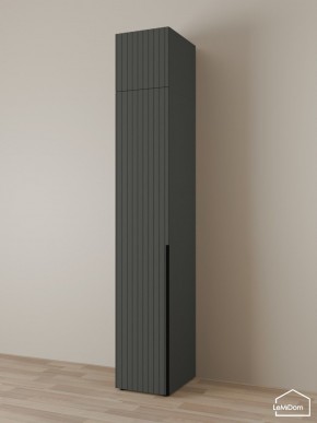 Шкаф с антресолью Linnea MHR-1A-4 2450х400х510 (Графит-М 11.1.25) в Нытве - nytva.ok-mebel.com | фото