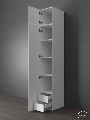 Шкаф с антресолью Linnea MHR-1POA-4 2450х400х510 (Белый-М 11.1.1) в Нытве - nytva.ok-mebel.com | фото 5