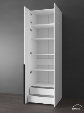 Шкаф с антресолью Linnea MHR-2A-4 2450х800х510 (Белый-М 11.1.1) в Нытве - nytva.ok-mebel.com | фото 5