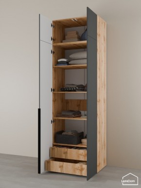 Шкаф с антресолью Linnea MHR-2A-4 2450х800х510 (ДВ-М 11.1.25) в Нытве - nytva.ok-mebel.com | фото 5