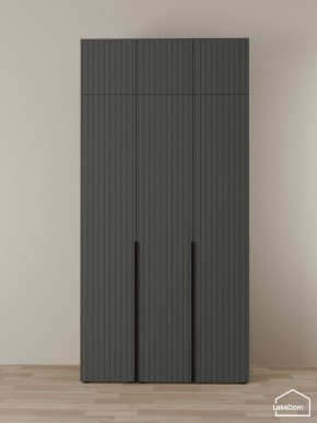 Шкаф с антресолью Linnea MHR-3A-2 2450х1200х510 (Графит-М 11.1.25) в Нытве - nytva.ok-mebel.com | фото