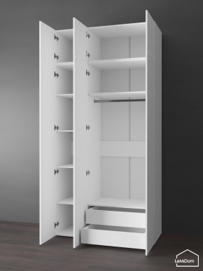 Шкаф с антресолью Linnea MHR-3POA-2 2450х1200х510 (Белый-М 11.1.2) в Нытве - nytva.ok-mebel.com | фото 5