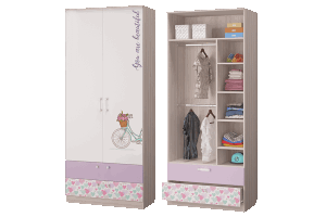 Шкаф для одежды с 2 ящиками Адель в Нытве - nytva.ok-mebel.com | фото 1