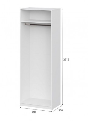 Шкаф ШК-5 (800) Белый текстурный в Нытве - nytva.ok-mebel.com | фото 4