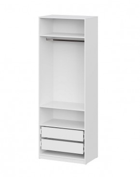 Шкаф ШК-5 + 2 полки + ящики (800) Белый текстурный в Нытве - nytva.ok-mebel.com | фото 3