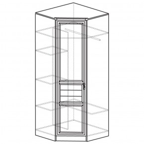 Шкаф угловой 50 Лира Нортон светлый (угол 854х854) в Нытве - nytva.ok-mebel.com | фото 2
