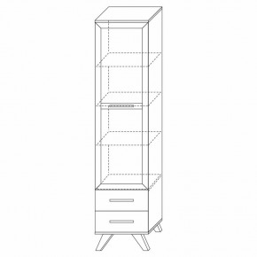 Шкаф-витрина 450 Вега Скандинавия в Нытве - nytva.ok-mebel.com | фото 7