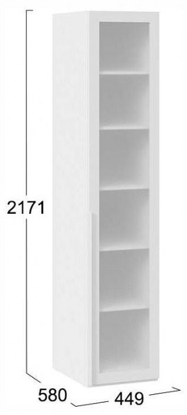 Шкаф-витрина Порто СМ-393.07.008 в Нытве - nytva.ok-mebel.com | фото 3