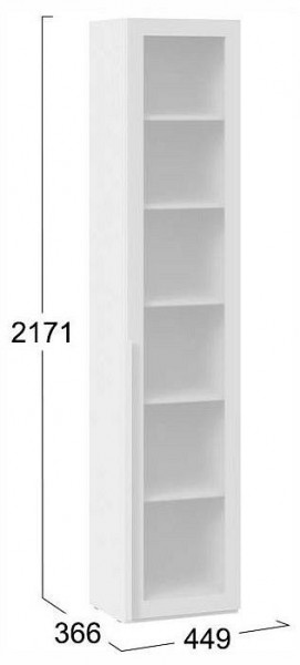 Шкаф-витрина Порто СМ-393.07.213 в Нытве - nytva.ok-mebel.com | фото 4