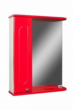 Шкаф-зеркало Радуга Красный 50 левый АЙСБЕРГ (DA1122HZR) в Нытве - nytva.ok-mebel.com | фото