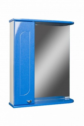 Шкаф-зеркало Радуга Синий металлик 55 левый АЙСБЕРГ (DA1129HZR) в Нытве - nytva.ok-mebel.com | фото