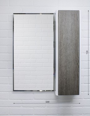 Шкаф-зеркало Uno 60 Дуб серый левый/правый Домино (DU1503HZ) в Нытве - nytva.ok-mebel.com | фото 7