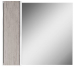 Шкаф-зеркало Uno 80 Дуб серый левый/правый Домино (DU1504HZ) в Нытве - nytva.ok-mebel.com | фото 2