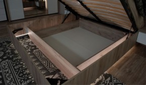 Спальня Джулия Кровать 160 МИ с подъемным механизмом Дуб крафт серый в Нытве - nytva.ok-mebel.com | фото 3