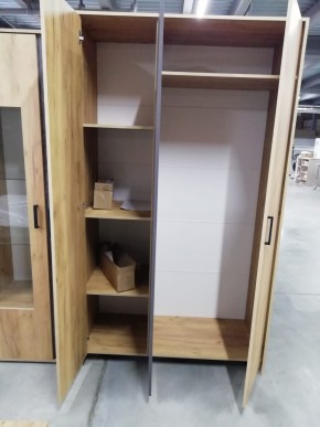 Спальный гарнитур МСП-1 (Дуб золотой/Камень темный) 1600 в Нытве - nytva.ok-mebel.com | фото 19
