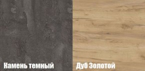 Спальный гарнитур МСП-1 (Дуб золотой/Камень темный) 1600 в Нытве - nytva.ok-mebel.com | фото 2