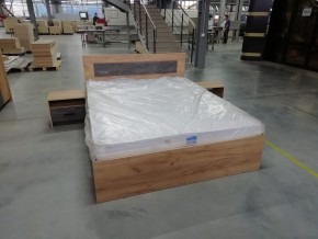 МСП-1 Кровать двойная универсальная 1600 с основанием (Дуб золотой/Камень темный) в Нытве - nytva.ok-mebel.com | фото 8