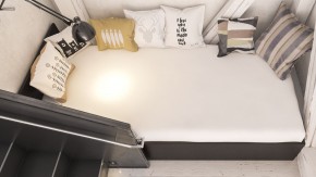 Стандарт Кровать 0900, цвет венге, ШхГхВ 93,5х203,5х70 см., сп.м. 900х2000 мм., без матраса, основание есть в Нытве - nytva.ok-mebel.com | фото 6