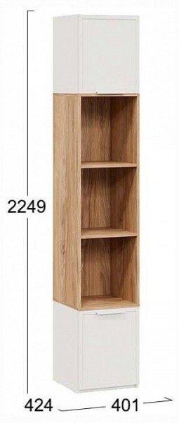 Стеллаж комбинированный Стелла в Нытве - nytva.ok-mebel.com | фото 4