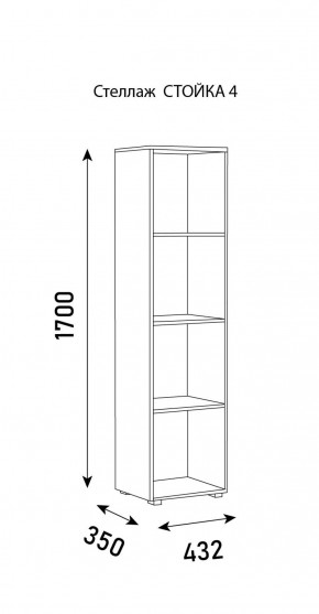 Стеллаж Стойка 4 в Нытве - nytva.ok-mebel.com | фото 6