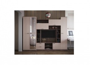Стенка Марта 11 (Ясень темный/светлый) в Нытве - nytva.ok-mebel.com | фото 2