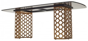 Стол CHIAVARI 220 KL-188 Контрастный мрамор матовый, итальянская керамика / Шампань, ®DISAUR в Нытве - nytva.ok-mebel.com | фото 5