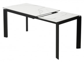 Стол CORNER 120 HIGH GLOSS STATUARIO керамика, стекло/ черный каркас, ®DISAUR в Нытве - nytva.ok-mebel.com | фото 4