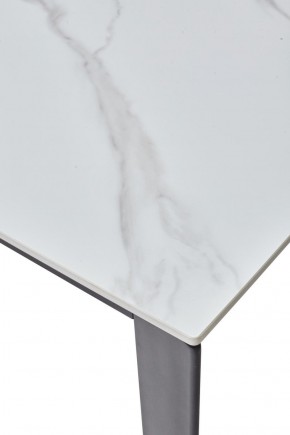 Стол CORNER 120 MATT WHITE MARBLE SOLID CERAMIC / BLACK, ®DISAUR в Нытве - nytva.ok-mebel.com | фото 8