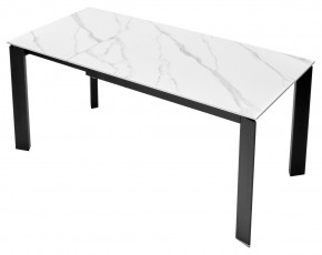 Стол CORNER 120 MATT WHITE MARBLE SOLID CERAMIC / BLACK, ®DISAUR в Нытве - nytva.ok-mebel.com | фото 7