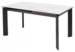 Стол CREMONA 140 HIGH GLOSS STATUARIO Белый мрамор глянцевый, керамика/ черный каркас, ®DISAUR в Нытве - nytva.ok-mebel.com | фото 7