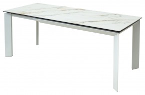 Стол CREMONA 160 KL-188 Контрастный мрамор / белый каркас, ®DISAUR в Нытве - nytva.ok-mebel.com | фото 3