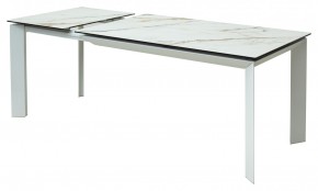 Стол CREMONA 160 KL-188 Контрастный мрамор / белый каркас, ®DISAUR в Нытве - nytva.ok-mebel.com | фото 6