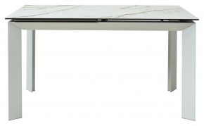 Стол CREMONA 160 KL-188 Контрастный мрамор / белый каркас, ®DISAUR в Нытве - nytva.ok-mebel.com | фото 5