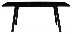 Стол ФИН 120 Черный, стекло/ Черный каркас М-City в Нытве - nytva.ok-mebel.com | фото