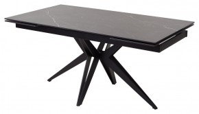 Стол FORIO 160 MATT BLACK MARBLE SOLID CERAMIC / BLACK, ®DISAUR в Нытве - nytva.ok-mebel.com | фото 1
