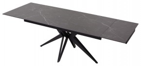 Стол FORIO 160 MATT BLACK MARBLE SOLID CERAMIC / BLACK, ®DISAUR в Нытве - nytva.ok-mebel.com | фото 5