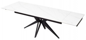 Стол FORIO 160 MATT WHITE MARBLE SOLID CERAMIC / BLACK, ®DISAUR в Нытве - nytva.ok-mebel.com | фото 7