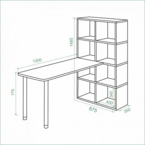 Стол компьютерный Bartolo в Нытве - nytva.ok-mebel.com | фото 2