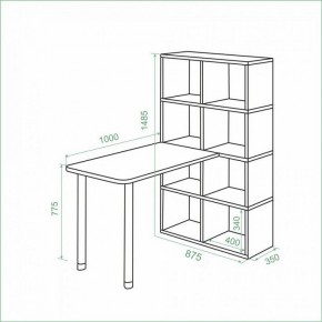 Стол компьютерный Bartolo в Нытве - nytva.ok-mebel.com | фото 2