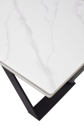 Стол LIVORNO 180 MATT WHITE MARBLE SOLID CERAMIC / BLACK, ®DISAUR в Нытве - nytva.ok-mebel.com | фото 9