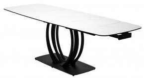 Стол MATERA 160 MARBLES KL-99 Белый мрамор матовый, итальянская керамика/ черный каркас, ®DISAUR в Нытве - nytva.ok-mebel.com | фото 8