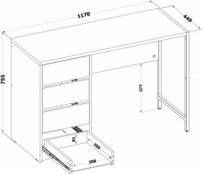 Стол письменный СПМ-405 в Нытве - nytva.ok-mebel.com | фото 3