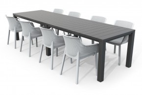 Стол раскладной Джули (Julie Double table 2 configurations) Графит в Нытве - nytva.ok-mebel.com | фото 7