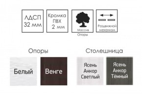 Стол раскладной Ялта-2 (опоры массив резной) в Нытве - nytva.ok-mebel.com | фото 4