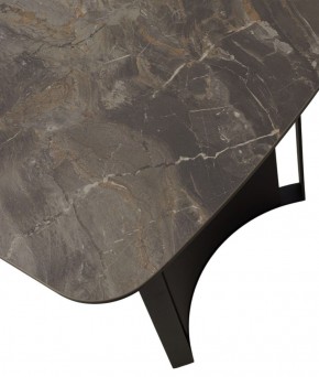 Стол RASMUS 160 KL-80 Серый мрамор, итальянская керамика / черный каркас, ®DISAUR в Нытве - nytva.ok-mebel.com | фото 9
