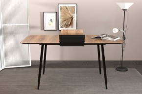 Стол раздвижной Корсика В1 (Бискайская сосна/черный) в Нытве - nytva.ok-mebel.com | фото 3