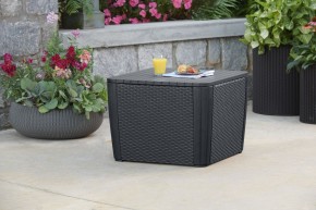 Стол-сундук Лузон Плюс (Luzon Plus Flat Wicker), графит в Нытве - nytva.ok-mebel.com | фото