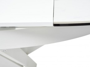 Стол TRENTO 120 HIGH GLOSS STATUARIO Белый мрамор глянцевый, керамика/ белый каркас, ®DISAUR в Нытве - nytva.ok-mebel.com | фото 9