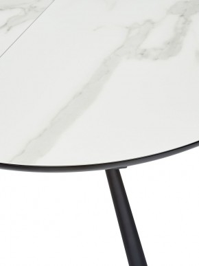 Стол VOLAND BIANCO TL-45 испанская керамика/ BLACK "белый мрамор" М-City в Нытве - nytva.ok-mebel.com | фото 2